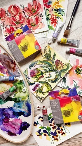 Winsor & Newton Professional Watercolour Floral Set 6x5ml Tubes