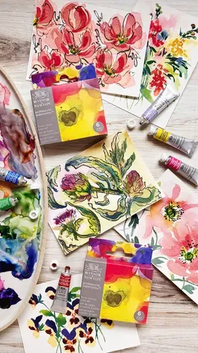 Winsor & Newton Professional Watercolour Floral Set 6x5ml Tubes