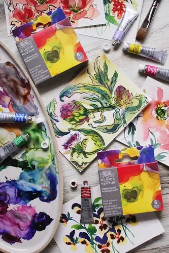 Winsor & Newton Professional Watercolour Floral Set 6x5ml Tubes