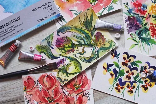 Winsor & Newton Professional Watercolour Floral Set 6x5ml Tubes