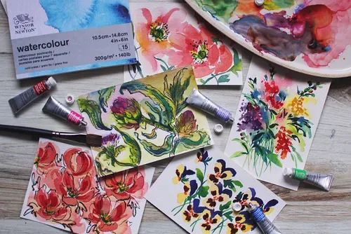 Winsor & Newton Professional Watercolour Floral Set 6x5ml Tubes