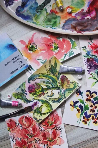 Winsor & Newton Professional Watercolour Floral Set 6x5ml Tubes