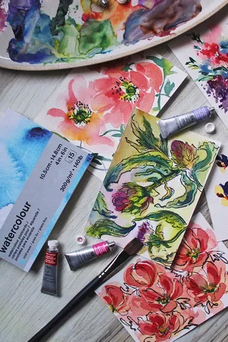 Winsor & Newton Professional Watercolour Floral Set 6x5ml Tubes