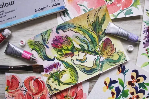 Winsor & Newton Professional Watercolour Floral Set 6x5ml Tubes