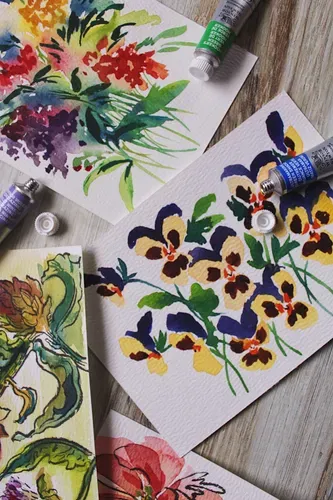 Winsor & Newton Professional Watercolour Floral Set 6x5ml Tubes