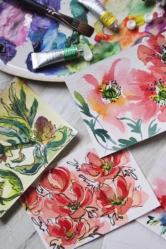 Winsor & Newton Professional Watercolour Floral Set 6x5ml Tubes
