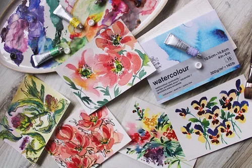 Winsor & Newton Professional Watercolour Floral Set 6x5ml Tubes