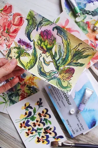 Winsor & Newton Professional Watercolour Floral Set 6x5ml Tubes