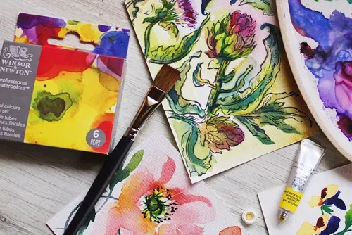 Winsor & Newton Professional Watercolour Floral Set 6x5ml Tubes