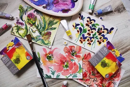 Winsor & Newton Professional Watercolour Floral Set 6x5ml Tubes