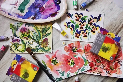Winsor & Newton Professional Watercolour Floral Set 6x5ml Tubes