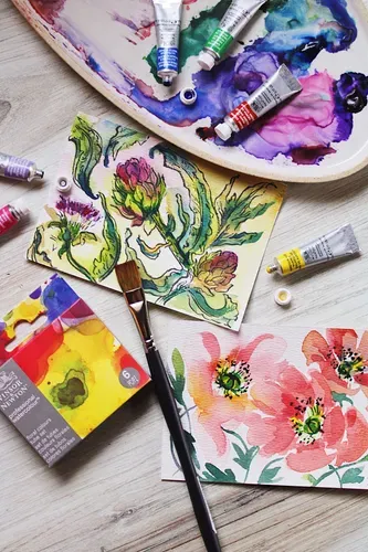 Winsor & Newton Professional Watercolour Floral Set 6x5ml Tubes