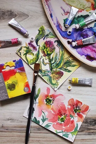 Winsor & Newton Professional Watercolour Floral Set 6x5ml Tubes