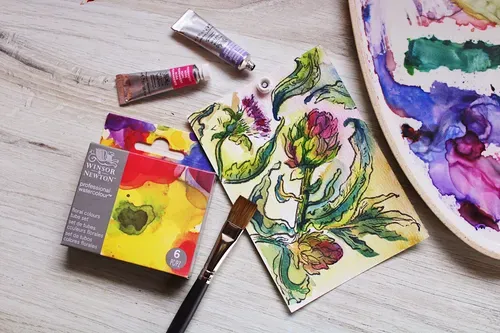 Winsor & Newton Professional Watercolour Floral Set 6x5ml Tubes