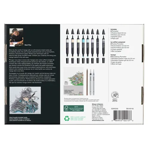 Winsor & Newton Promarker Mixed Media Set - Manga 2