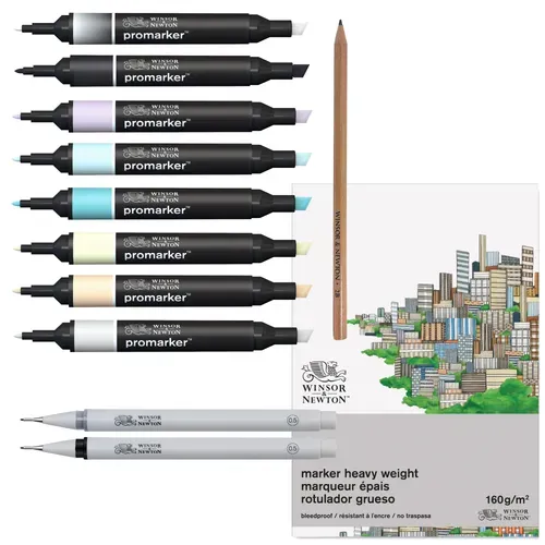 Winsor & Newton Promarker Mixed Media Set - Manga 2