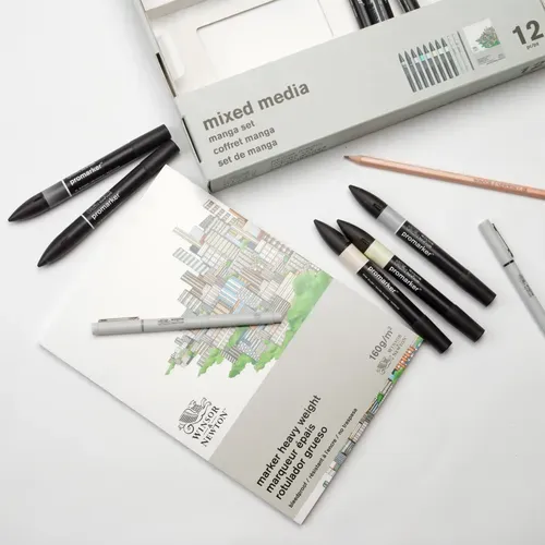 Winsor & Newton Promarker Mixed Media Set - Manga 2