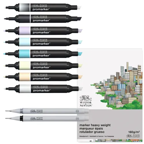 Winsor & Newton Promarker Mixed Media Set - Manga 2
