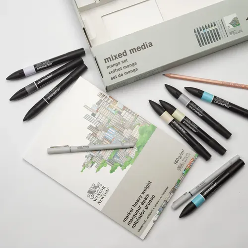 Winsor & Newton Promarker Mixed Media Set - Manga 2