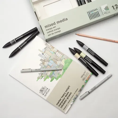 Winsor & Newton Promarker Mixed Media Set - Manga 2