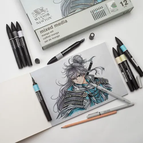Winsor & Newton Promarker Mixed Media Set - Manga 2