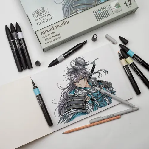 Winsor & Newton Promarker Mixed Media Set - Manga 2