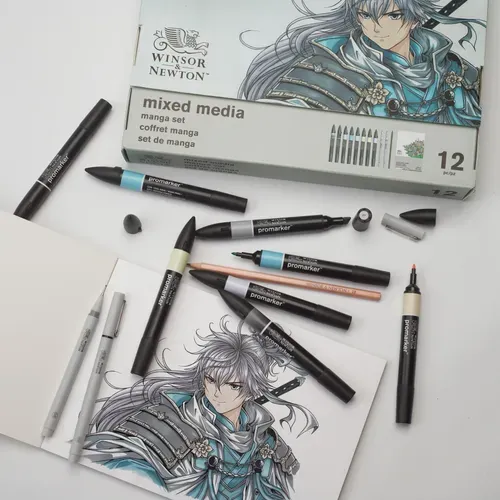 Winsor & Newton Promarker Mixed Media Set - Manga 2