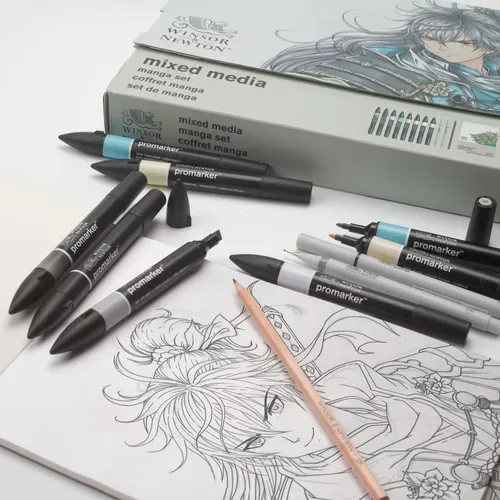 Winsor & Newton Promarker Mixed Media Set - Manga 2